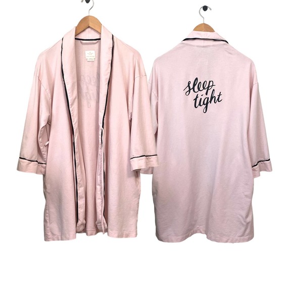 Kate Spade XS / Small Pink Sleep Tight Robe - Picture 1 of 6